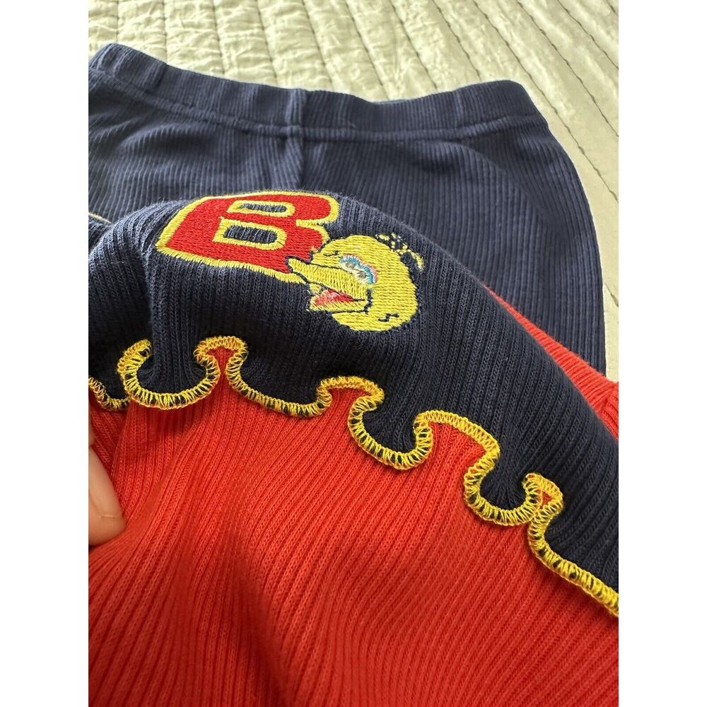 Sesame Street Red & Navy Ruffle Knit Matching Set - Picture 5 of 7